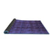 Sideview of Oriental Blue Industrial Rug, urb1192blu