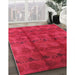 Machine Washable Industrial Modern Red Rug in a Family Room, wshurb1192