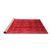 Industrial Red Washable Rugs