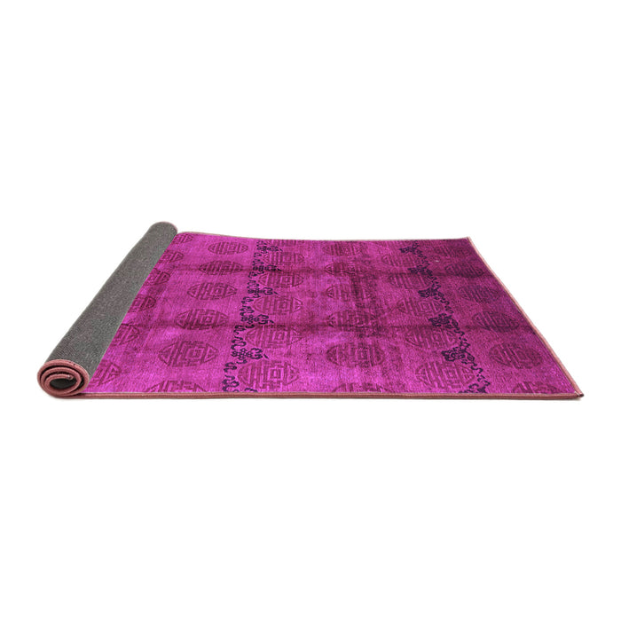Sideview of Oriental Purple Industrial Rug, urb1192pur