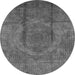 Round Persian Gray Bohemian Rug, urb1193gry