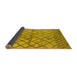 Sideview of Oriental Yellow Industrial Rug, urb1194yw