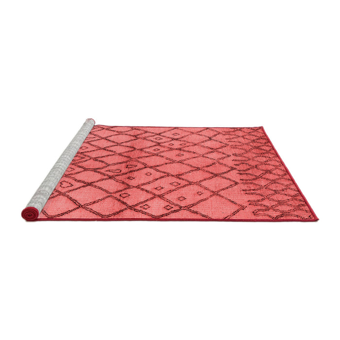 Industrial Red Washable Rugs