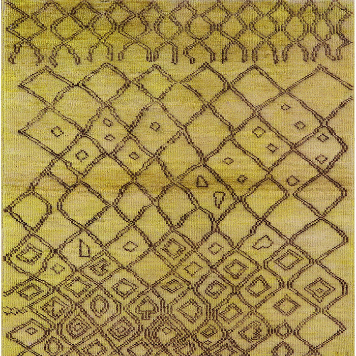 Square Machine Washable Industrial Modern Dark Bisque Brown Rug, wshurb1194