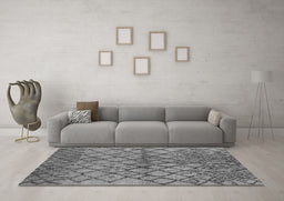 Machine Washable Oriental Gray Industrial Rug in a Living Room,, wshurb1194gry