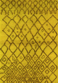 Oriental Yellow Industrial Rug, urb1194yw