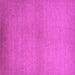 Square Solid Pink Modern Rug, urb1195pnk