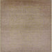 Square Mid-Century Modern Camel Brown Solid Rug, urb1195