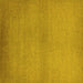 Square Machine Washable Solid Yellow Modern Rug, wshurb1195yw