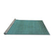 Sideview of Machine Washable Solid Light Blue Modern Rug, wshurb1195lblu