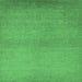 Square Machine Washable Solid Emerald Green Modern Area Rugs, wshurb1195emgrn