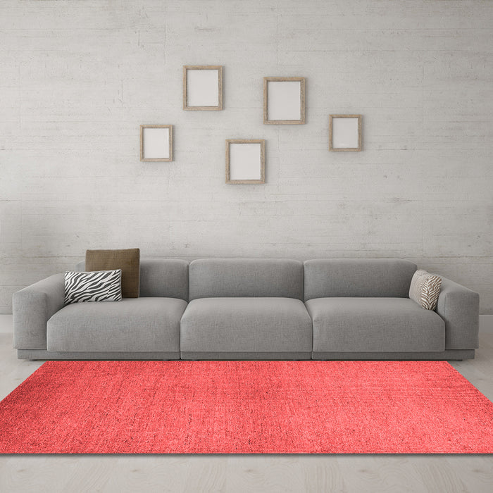 Modern Red Washable Rugs