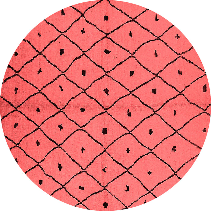 Machine Washable Solid Red Modern Rug, wshurb1196red