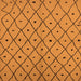 Square Machine Washable Solid Orange Modern Area Rugs, wshurb1196org