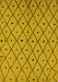 Machine Washable Solid Yellow Modern Rug, wshurb1196yw