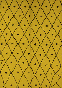 Solid Yellow Modern Rug, urb1196yw