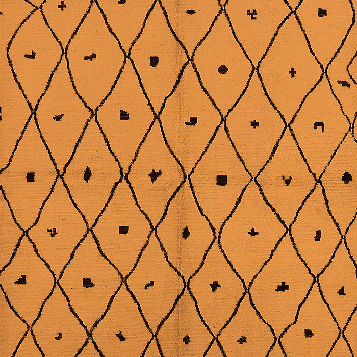 Solid Orange Modern Rug, urb1196org