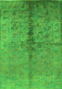 Oriental Green Traditional Rug, urb1197grn