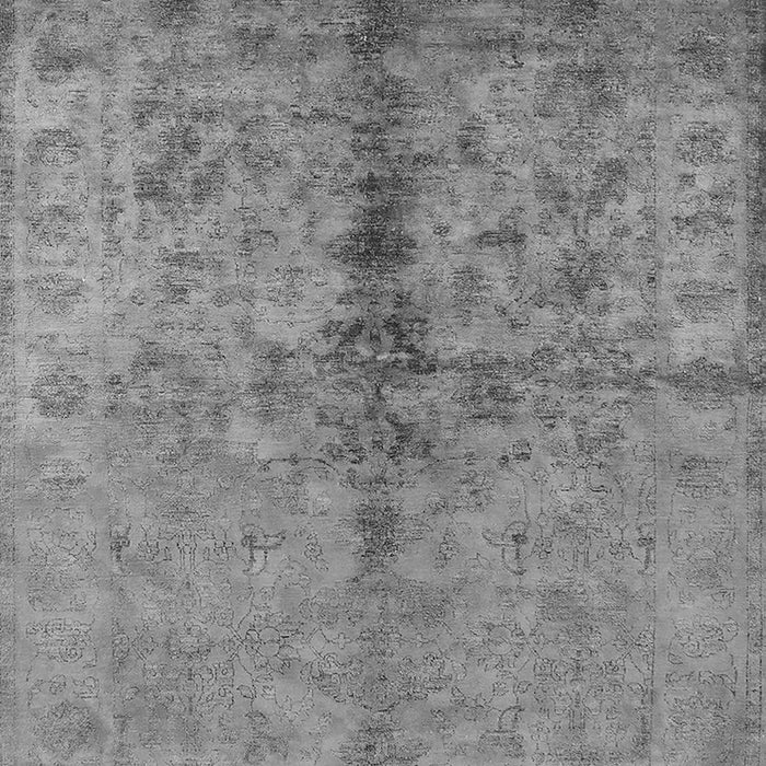 Machine Washable Oriental Gray Traditional Rug, wshurb1197gry