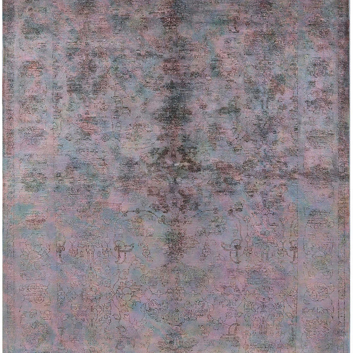 Mid-Century Modern Mauve Taupe Purple Oriental Rug, urb1197