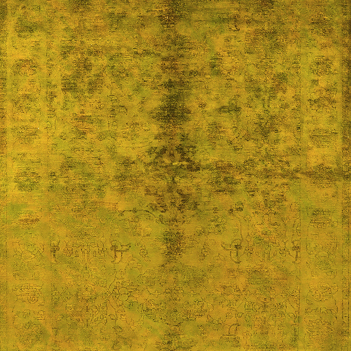 Oriental Yellow Traditional Rug, urb1197yw