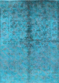 Oriental Light Blue Traditional Rug, urb1197lblu