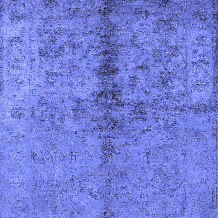 Machine Washable Oriental Blue Traditional Rug, wshurb1197blu