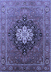 Oriental Blue Industrial Rug, urb1198blu