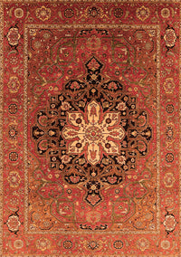 Oriental Orange Industrial Rug, urb1198org