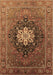 Oriental Brown Industrial Rug, urb1198brn