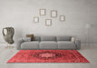 Industrial Red Washable Rugs