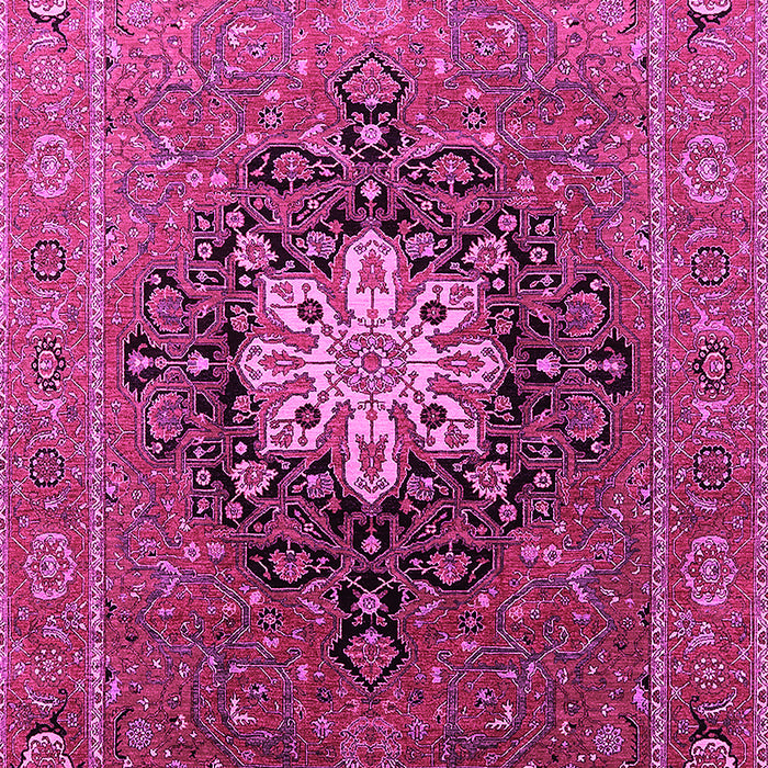 Machine Washable Oriental Pink Industrial Rug, wshurb1198pnk
