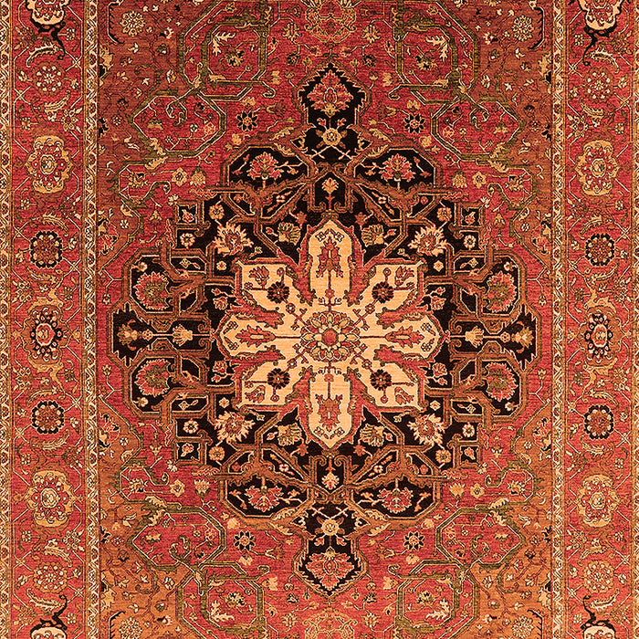 Machine Washable Oriental Orange Industrial Area Rugs, wshurb1198org