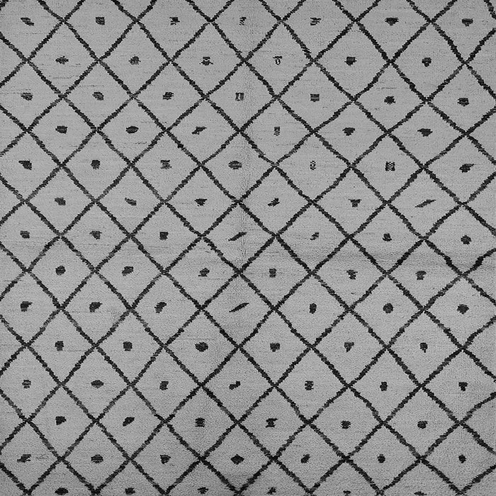 Square Solid Gray Modern Rug, urb1199gry