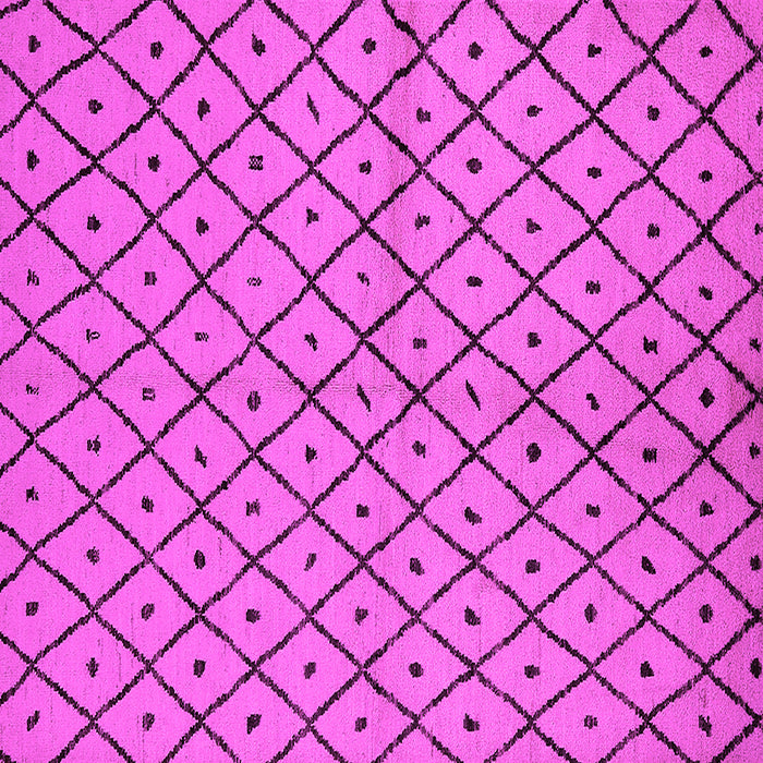 Square Machine Washable Solid Pink Modern Rug, wshurb1199pnk