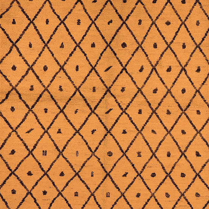 Solid Orange Modern Rug, urb1199org