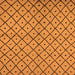 Square Solid Orange Modern Rug, urb1199org