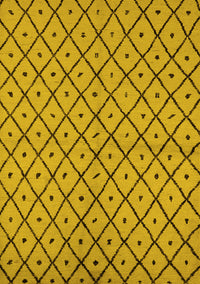 Solid Yellow Modern Rug, urb1199yw