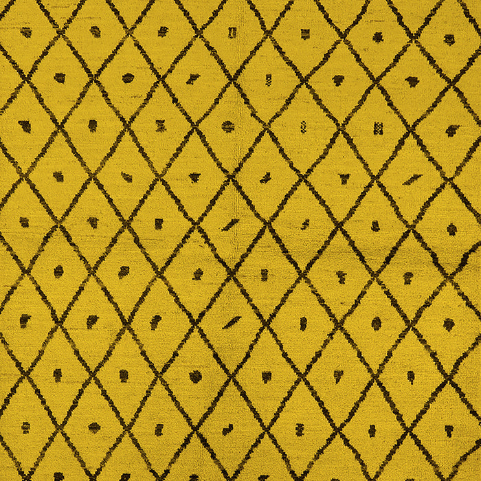Solid Yellow Modern Rug, urb1199yw