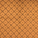 Square Machine Washable Solid Orange Modern Area Rugs, wshurb1199org