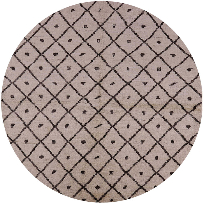 Round Machine Washable Industrial Modern Puce Purple Rug, wshurb1199