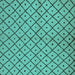 Square Machine Washable Solid Turquoise Modern Area Rugs, wshurb1199turq