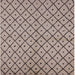 Square Mid-Century Modern Puce Purple Solid Rug, urb1199