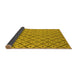 Sideview of Solid Yellow Modern Rug, urb1199yw