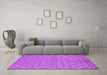 Machine Washable Solid Purple Modern Area Rugs in a Living Room, wshurb1199pur