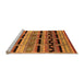 Sideview of Machine Washable Oriental Orange Industrial Area Rugs, wshurb1200org