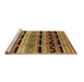 Sideview of Machine Washable Oriental Brown Industrial Rug, wshurb1200brn