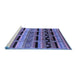 Sideview of Machine Washable Oriental Blue Industrial Rug, wshurb1200blu