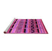 Sideview of Machine Washable Oriental Pink Industrial Rug, wshurb1200pnk