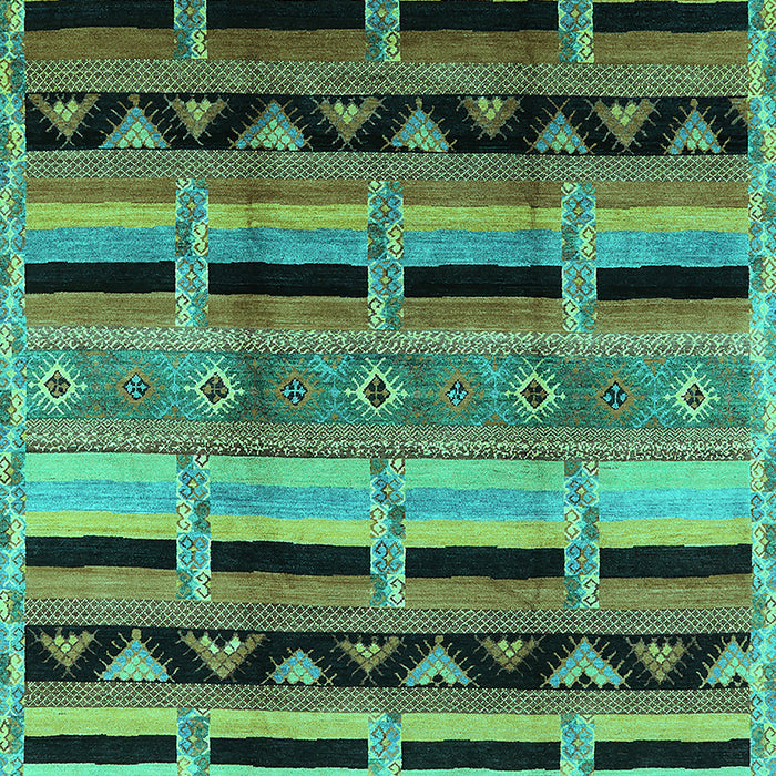 Oriental Turquoise Industrial Rug, urb1200turq